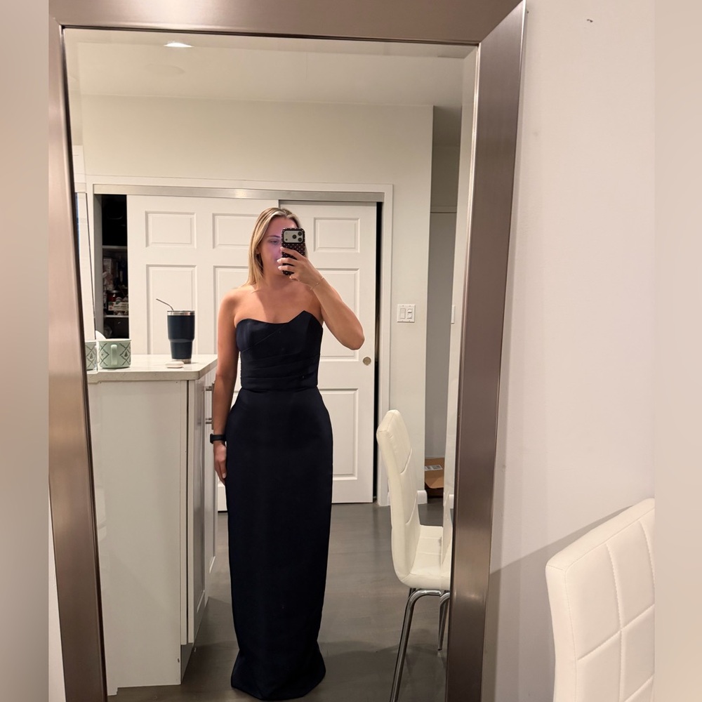 AMSALE Brixton Dress in Navy